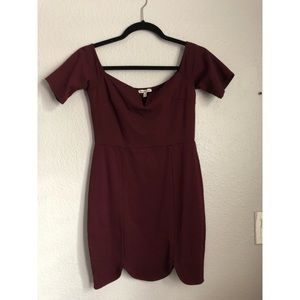 Charlotte Russe burgundy dress